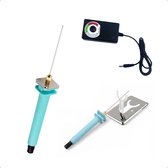 Coupe-polystyrène pliable TechEssentials - 30 W | Plaque - Coupe polystyrène - Filament - Thermocut - Tempex - Hobby - Modélisme