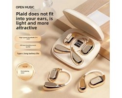 Draadloze Koptelefoon met Oorhaak – Bluetooth 5.3, HiFi Stereo Geluid, Touch Control, Lange Accuduur, Lage Latentie – Sport Oordopjes, Gaming Headset, Draadloze Oortjes