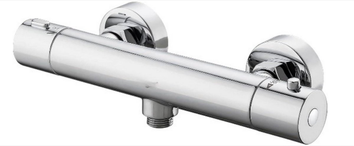 WNHB® Thermostatische Douchekraan 12 cm – Velox Douche- en Badkraan met 12 cm Hartafstand – Temperatuurregelaar voor Comfortabel Douchen