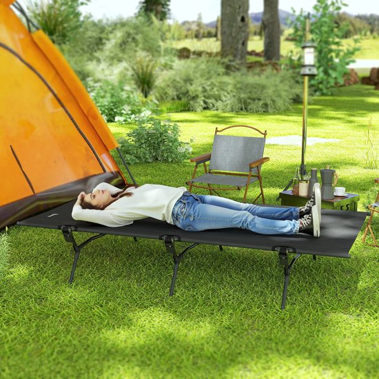 LBB Lit de Camping - Lit de Camping - Lit Pliant - Chaise Longue - Civière - Lit de