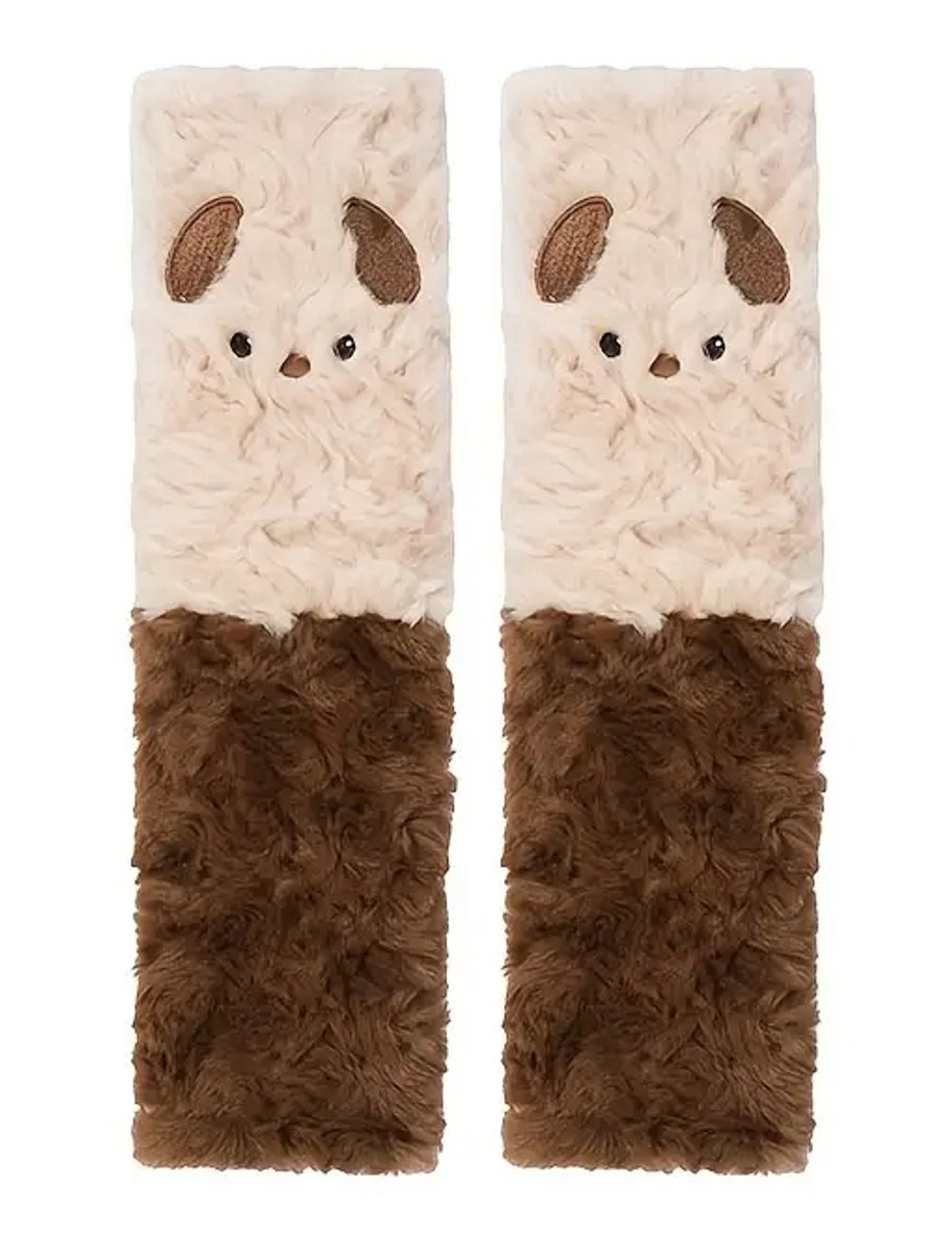 Gordelbeschermer Kind - Bruine Puppy - Gordelkussen 2 Stuks - Gordelhoezen - Kasey Products
