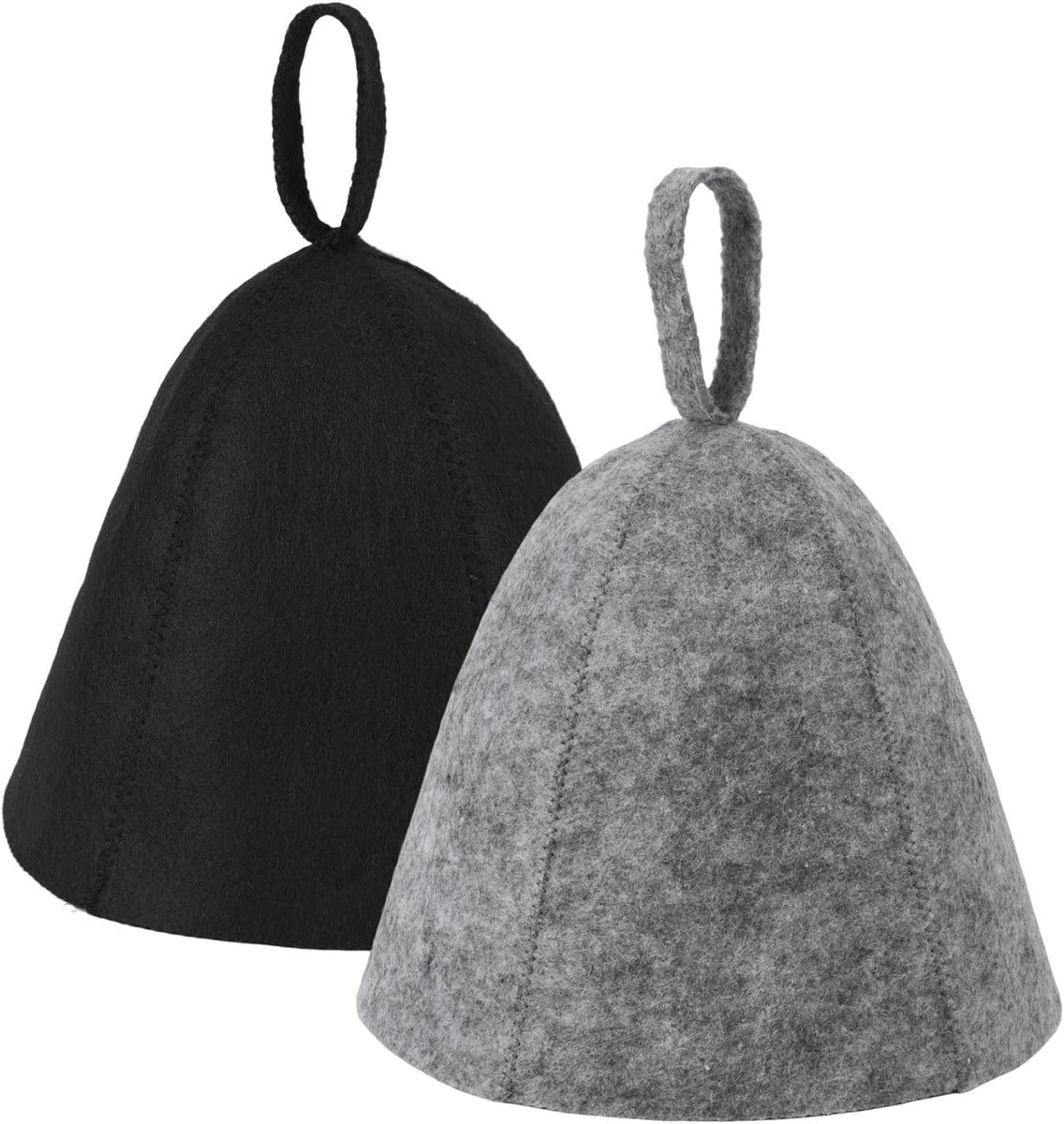 Impact Life Sauna Caps voor Mannen Vrouwen - 2Pcs Wol Vilt Russische Banya Sauna Hoed