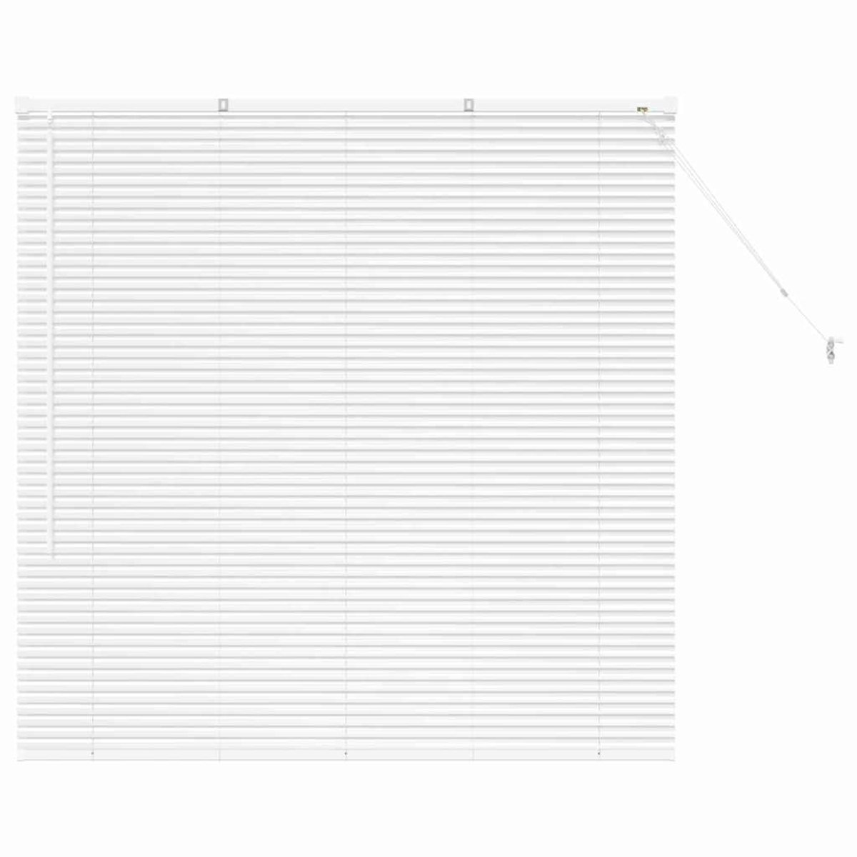 vidaXL - Venetiaanse - jaloezie - Wit - 130 - x - 125 - cm - 25 - mm - Aluminium