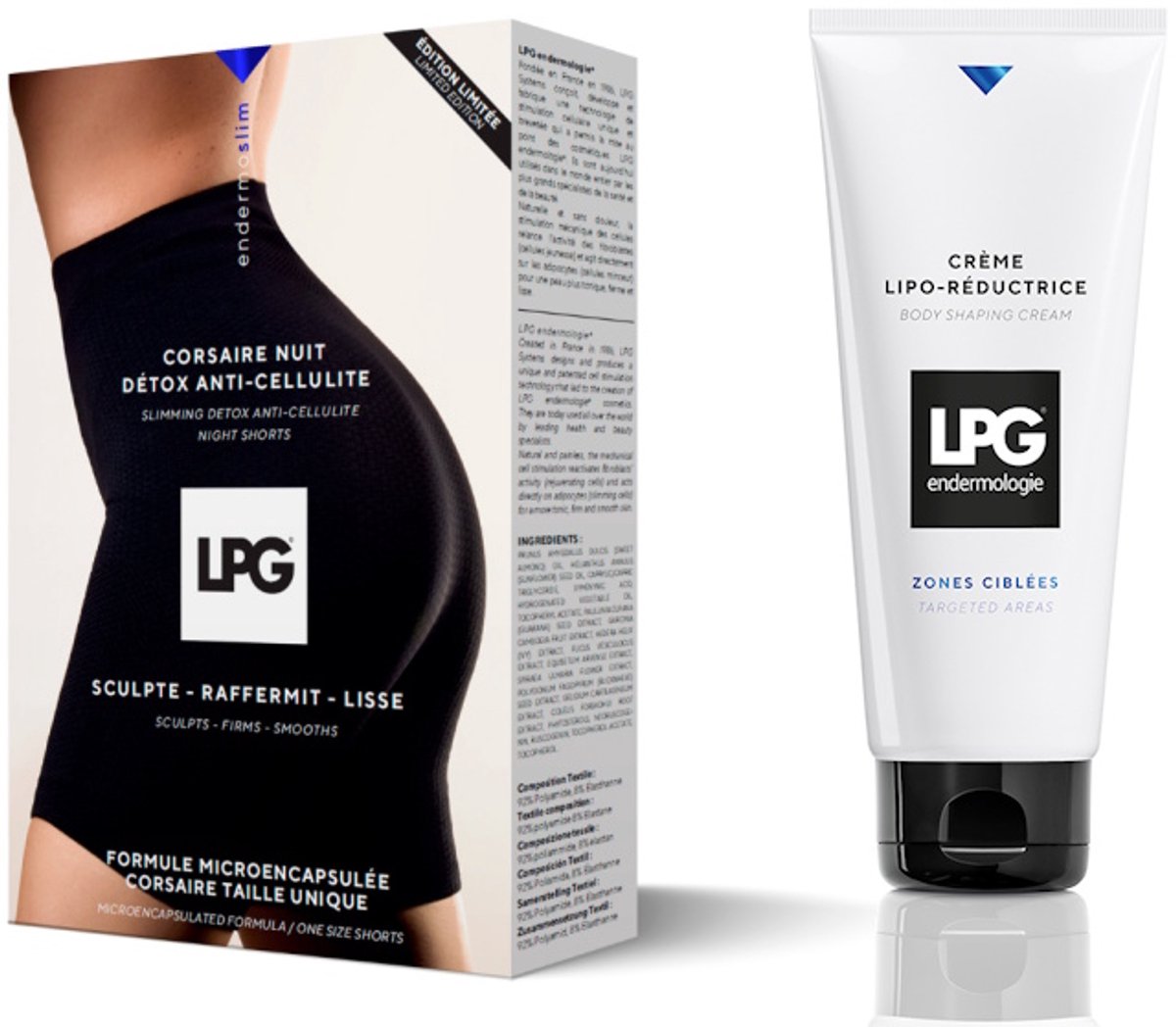 LPG - Endermologie - combipack - corsaire nuit detox + body shaping cream 200 ml