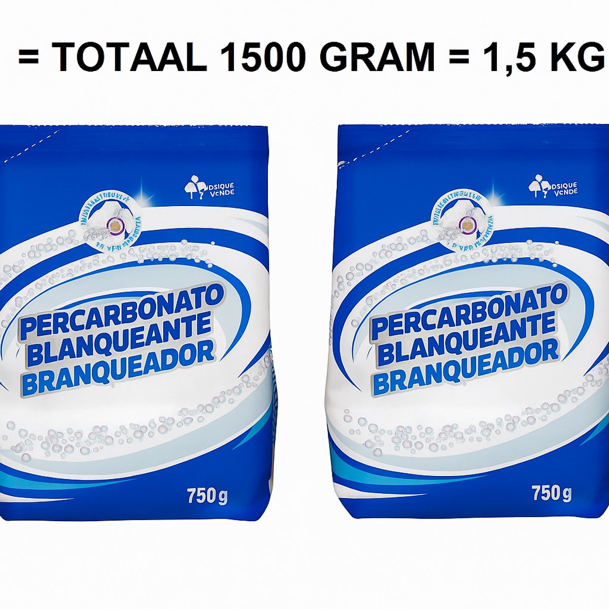 VLEKKENVERWIJDERAAR POEDER MAGISCH 1500 GR = 1.5 KG PERCARBONAAT PERCARBONATO DE SODIO BLEEKMIDDEL NATUURLIJKE VLEKKENVERWIJDERAAR KRACHTIGE WITMAKER MILIEUVRIENDELIJK WASVERSTERKER TEGEN GELE VLEKKEN GEUR VERWIJDEREN HARNEKKE VLEKKEN