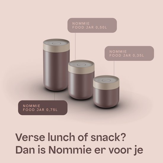 BergHOFF Home Nommie – Boîte à lunch Thermos 0 l – Boîte à lunch Thermos étanche – Garde au chaud ou au froid pendant 6 heures – Isolation à double paroi – Récipient alimentaire étanche – Acier inoxydable – Lavable au lave-vaisselle – Rose