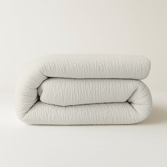 Felman 2-in-1 Mousseline Dekbed - Wasbaar Dekbed - Dekbed Zonder Overtrek - Wit - 240 x 200 cm - Voor alle seizoenen