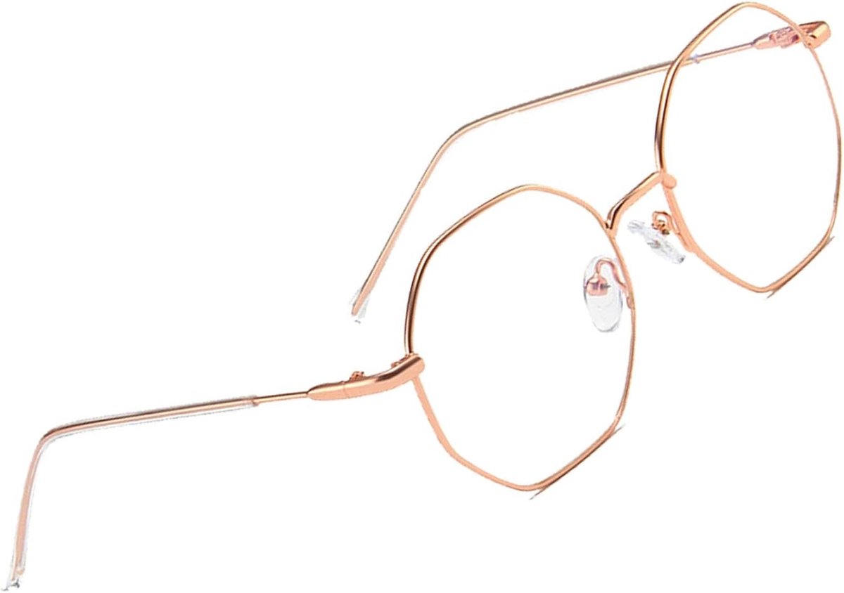 Lexium Blauw licht bril zonder sterkte - Blauw Licht Bril - Computerbril - Blue Light Glasses - Blauw Licht Filter Bril - Beeldschermbril - Met Brillendoekje - Unisex - Transparant - Game bril - Bril tegen vermoeide ogen - Bril computer/tv schermen