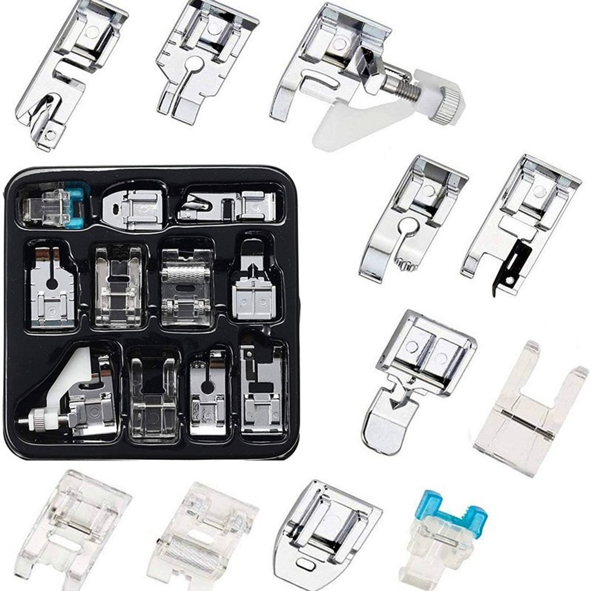 11 Delige Naaivoetjes Set -Naaivoetjes - Accessoires Naaien - Naaimachine Voetjes - LOUZIR
