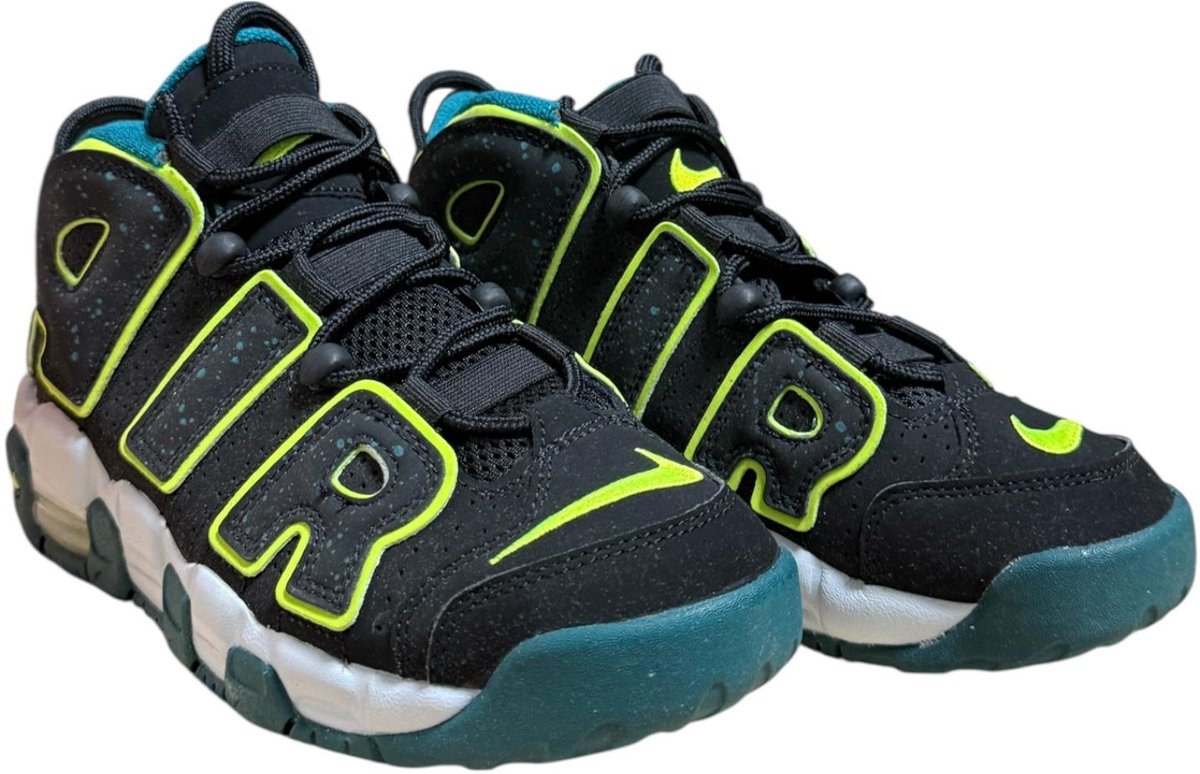Nike Air More Uptempo Zwart/Groen