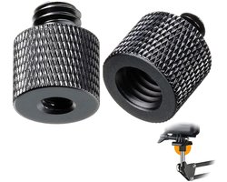 Microfoonstandaard Adapter - 2pcs Tripod Schraubadapter 1/4 Inch naar 3/8 Inch - Universele Thread Adapter voor Camera en Statief