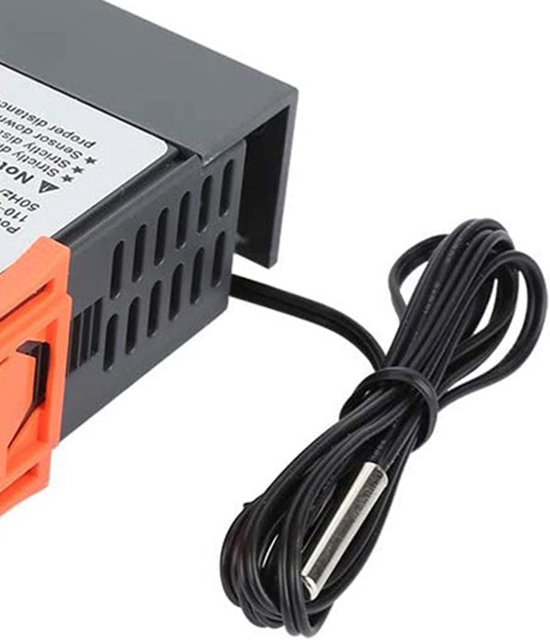 Temperature Controller, STC-1000 DC 220V Digital Thermostat Microcomputer Intelligent Controller Switch with Sensor for Aquarium Incubator Seafood van Merkloos	 — afbeelding 5