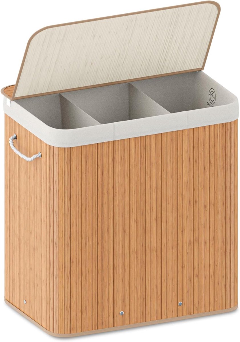 DailySupplies® Wasmand 3 Vakken - Wassorteerder - 150L