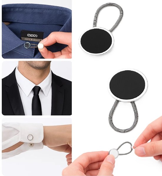 Lot De 5 Boutons D'extension Pour Jean - Élargisseur De Taille Réglable En Métal