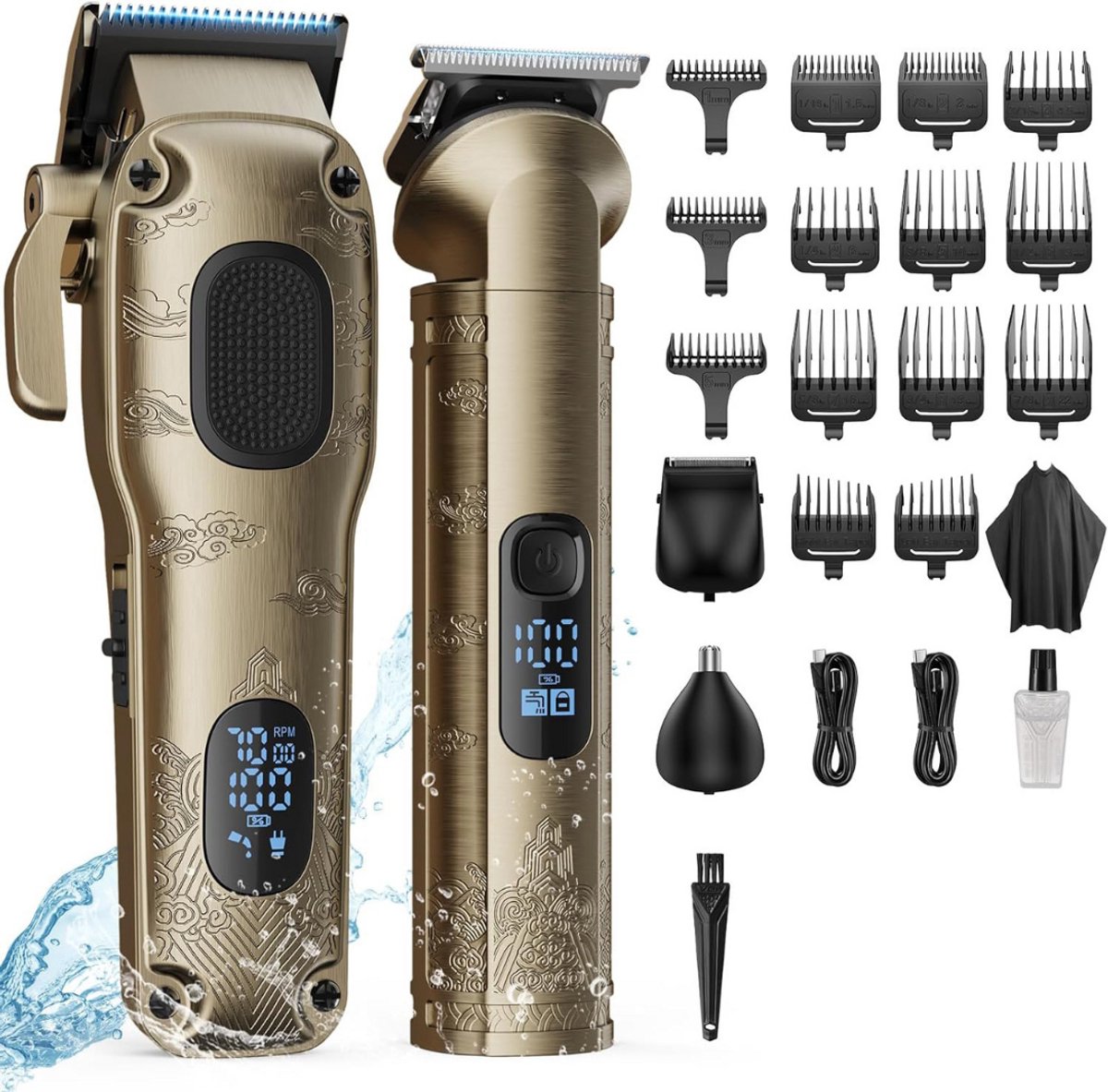 ZRSS® Tondeuse Mannen Hoofdhaar - Trimmer voor Hoofd, Baard, oor en neus - Professionele Kapper Tondeuse