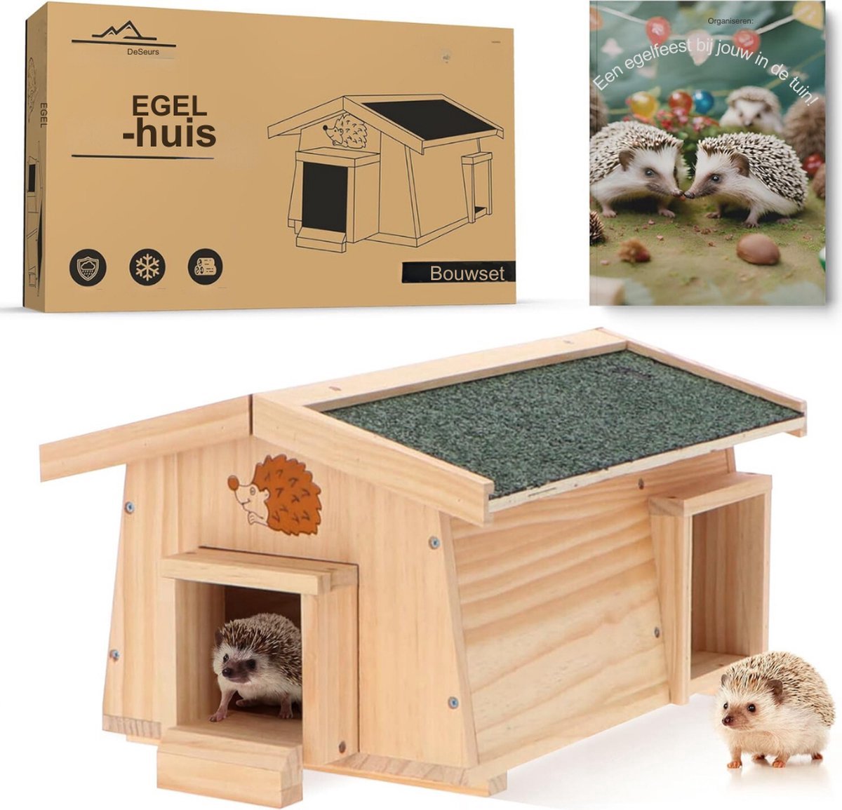 Thuys – Egelhuisje – Waterdicht – Eekhoornhuisjes – Inclusief E Book