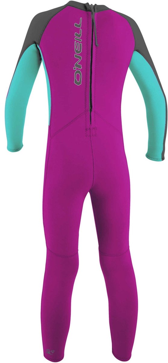 2025 O'Neill Peuter Meisjes Reactor 2mm Rug Ritssluiting Wetsuit