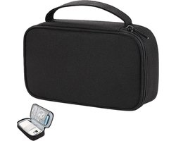 Opbergtas voor elektronische apparaten op reis - Dubbellaags waterdichte opbergtas voor elektronica-accessoires - Opbergtas voor digitale accessoires - Geschikt voor kabels, flashdrives, opladers, USB-sticks, powerbanks en datakabels - Zwart