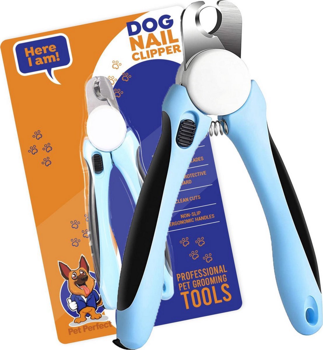 Pet Perfect Professionele Nagelknipper Kat & Hond - Nagelschaar – Nageltang Incl. Nagelvijl - Blauw