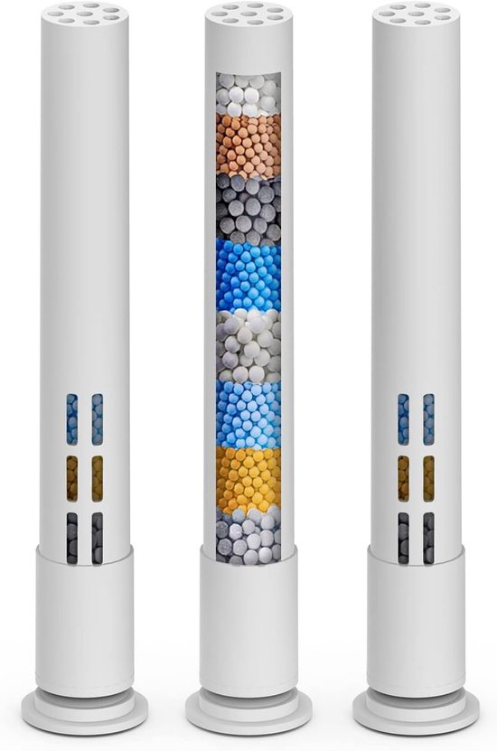 Besjaar Douchefilter - Waterfilter Voor Douchekop - Model 1002025 - 2 Stuks filters - Wit