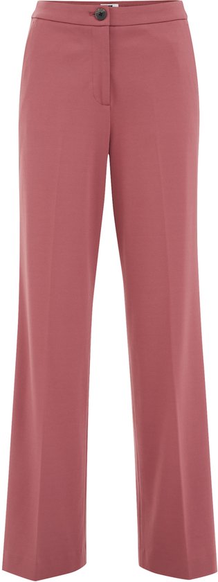 WE Fashion Dames wide leg pantalon met stretch