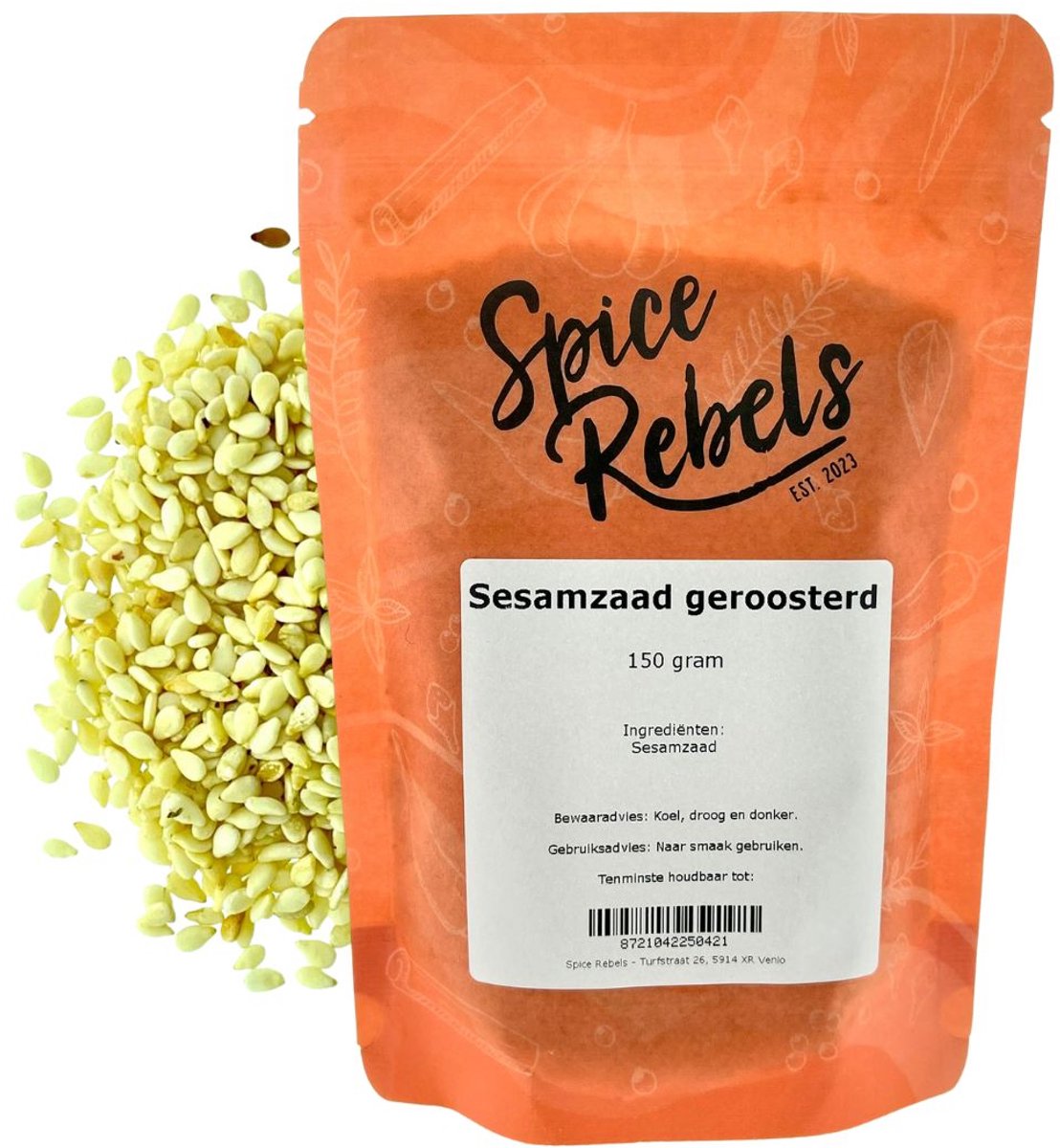 Goedkoopste Spice Rebels - Sesamzaad geroosterd - zak 150 gram