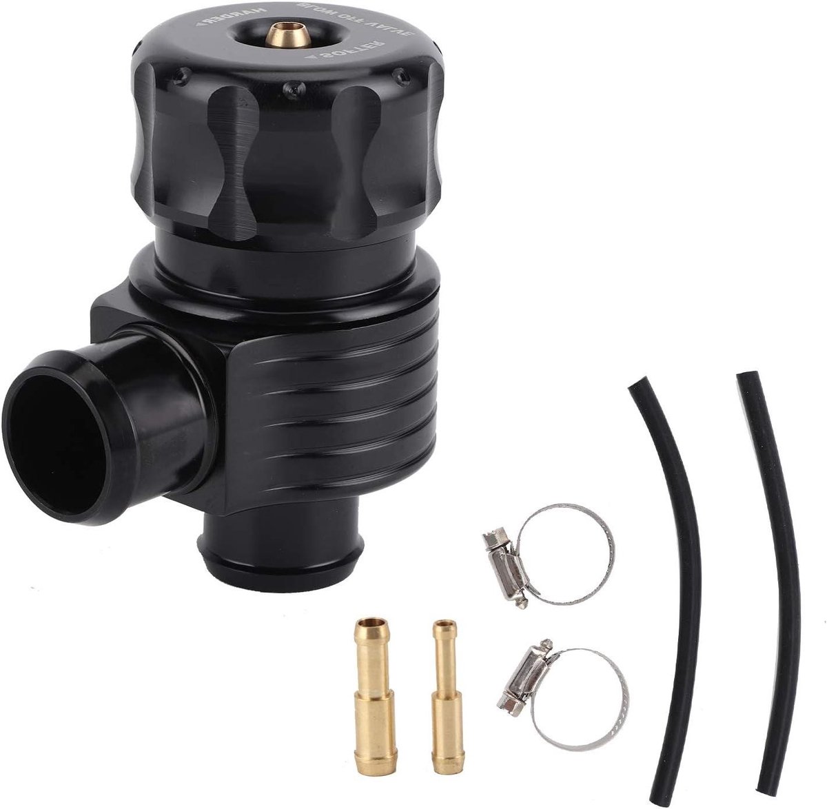 Allecto Plus - Universele Auto Turbo Dumpklep Aluminium BOV Kit, 25mm/1in - Geschikt voor Turbo Voertuigen met 25mm/1in Adapters.