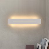 Applique murale LED NETTLIFE - Blanc - 30 cm - Lampe de couloir - Lumière Wit chaude 3000 K - Applique d'intérieur - Lampe de cage d'escalier moderne - Éclairage mural 8 W - Pour chambre | cage d'escalier | Chambre des enfants | Salle de séjour