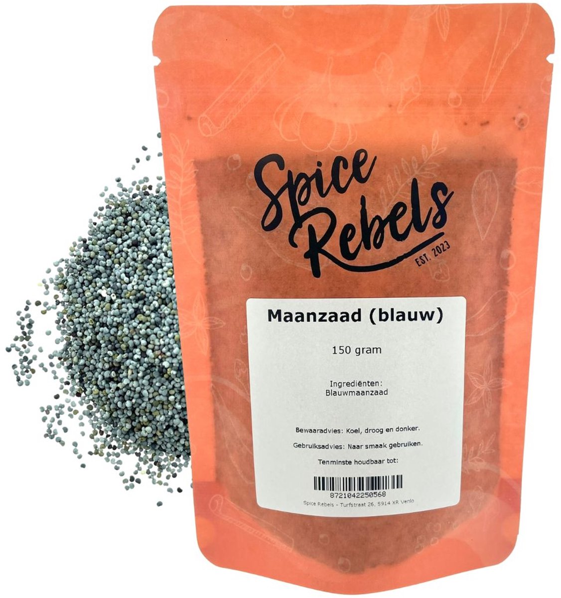 Goedkoopste Spice Rebels - Maanzaad (blauw) - zak 150 gram