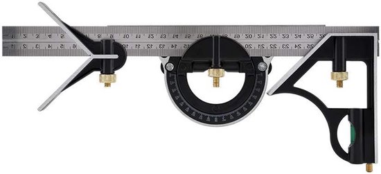 Tbest Verstelbare RC-liniaal, hoogteverstelling en velgen, multi-hoek meetinstrument voor RC-auto's