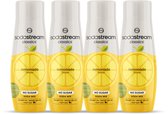 SodaStream Classics Lemonade Zero siropen - Citroen smaak - Extra vitaminen en mineralen - Goed voor 36L bruisende drank - 4 stuks - 4x440ml