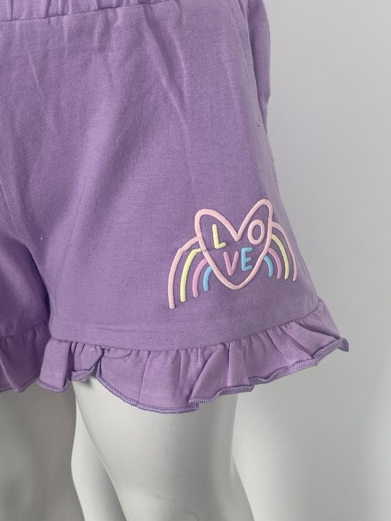 Newness Kids - short violet à volants - taille 98