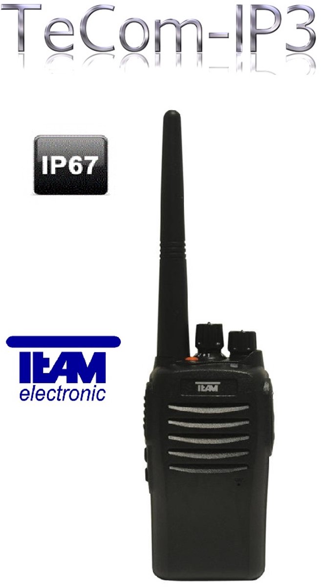 Team Tecom IP3 PMR446 - waterdichte - portofoon