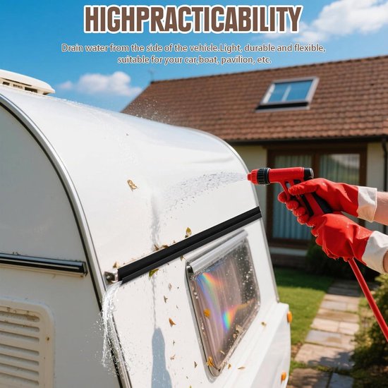 Drip stop regengoot voor boven buitendeur of schuifdeur van camper of caravan hier te koop