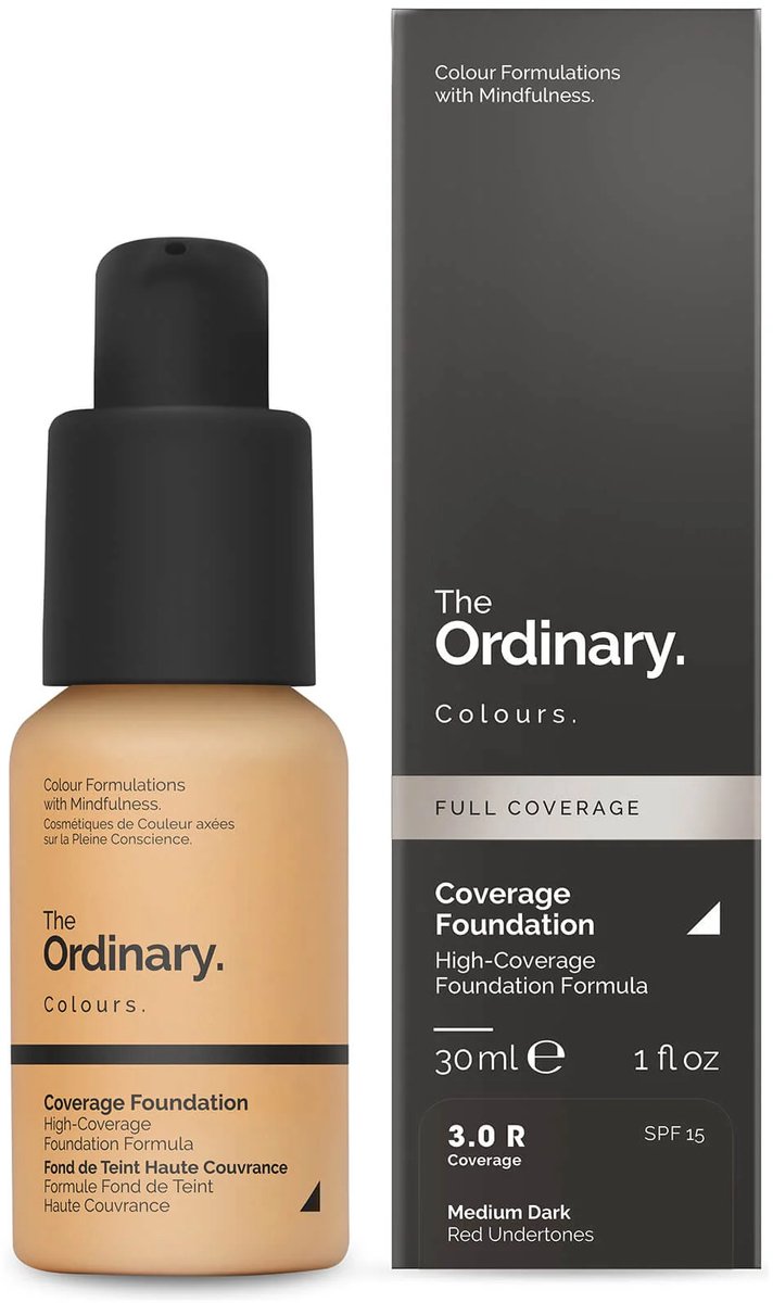 The Ordinary Serum Foundation 3.0R SPF15 Make up Medium Red Undertones 30ml