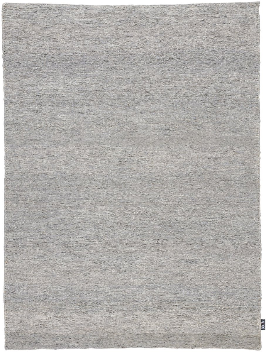 Lino Terra Grey Tapijt 170x240cm - Natuurlijk Hennep Vloerkleed - Vlakgeweven Laagpolig Tapijt - 100% Hennep – 3,5 kg/m²
