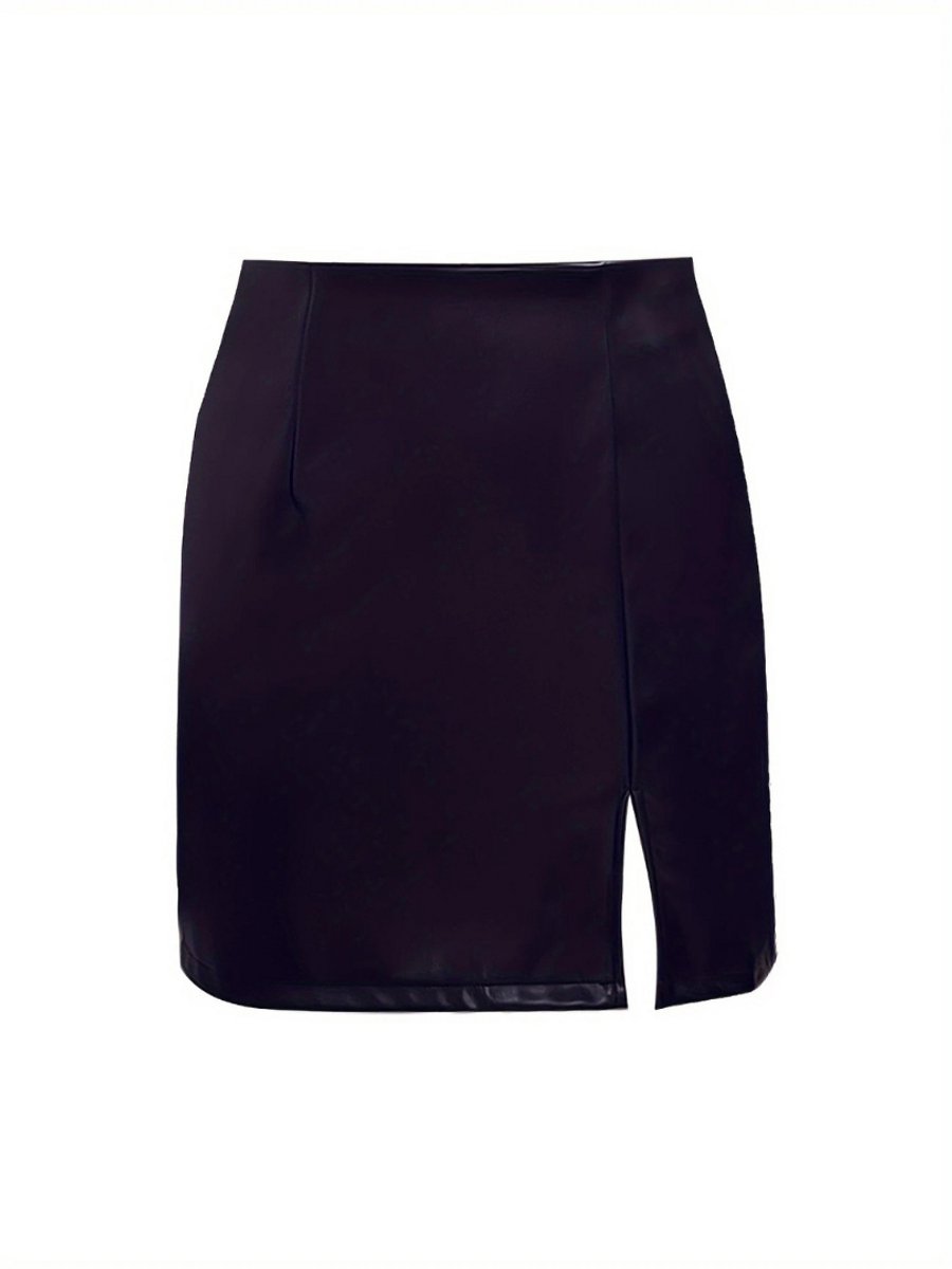 Nivard Leren Rok Broek Legging Dames Jurk Latex Zwart
