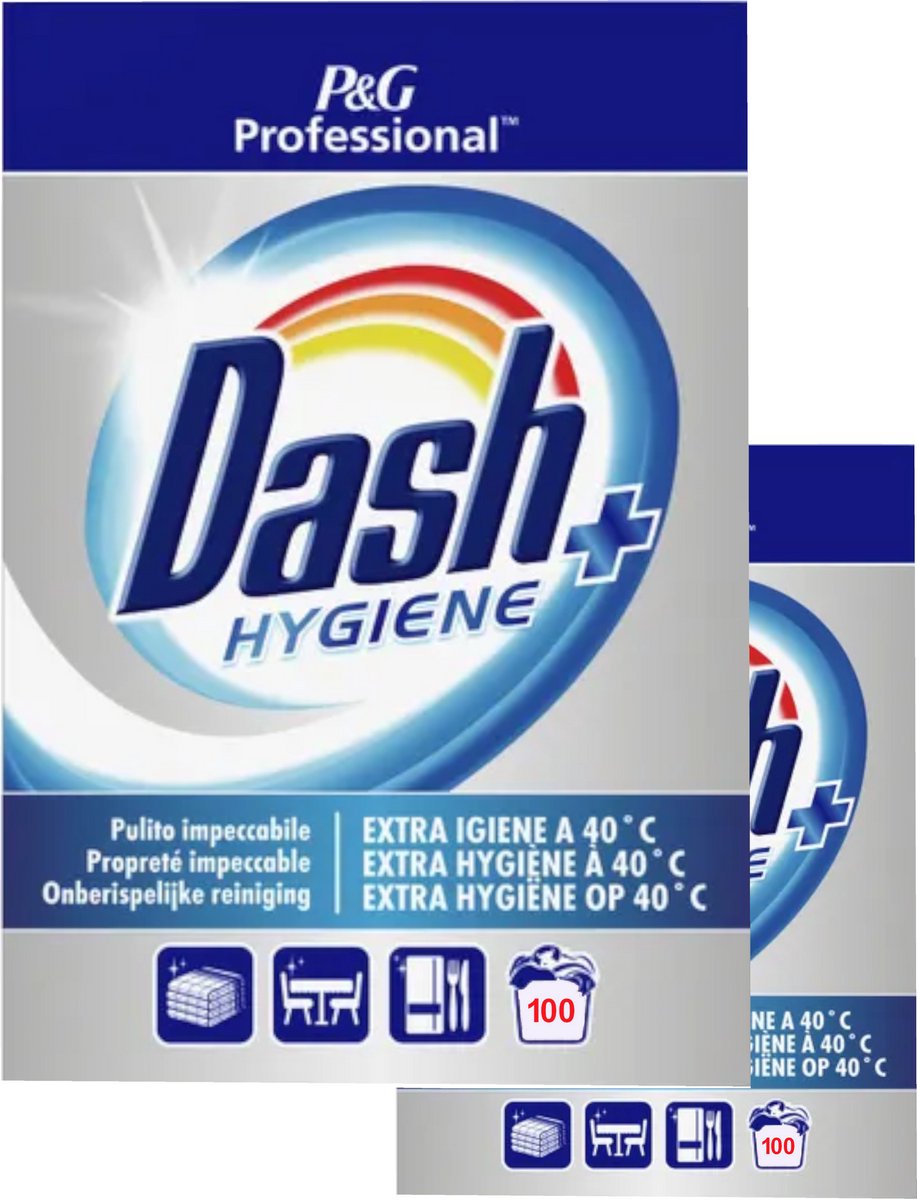Dash waspoeder Hygiëne + Professional 2x100 wasbeurten - 13,5 KG