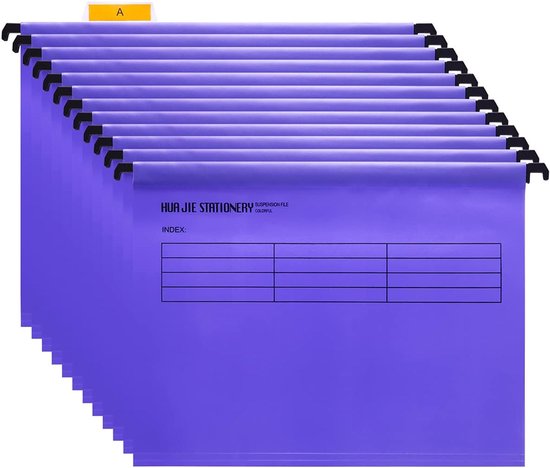 Hangmappen A4 - Archivering - 12 stuks - Purper - Plastic | bol