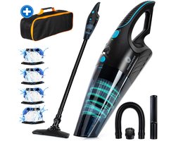 Innovixpro® Kruimeldief – Kruimeldief met steel – Nat&Droog – Handstofzuiger – 17000Pa ! – ExtremeZuigkracht – Kruimeldief snoerloos – Kruimelzuiger – Jouw ultieme schoonmaakpartner – Incl 4 filters – Autostofzuiger – Nat&droog – InclusiefReistas