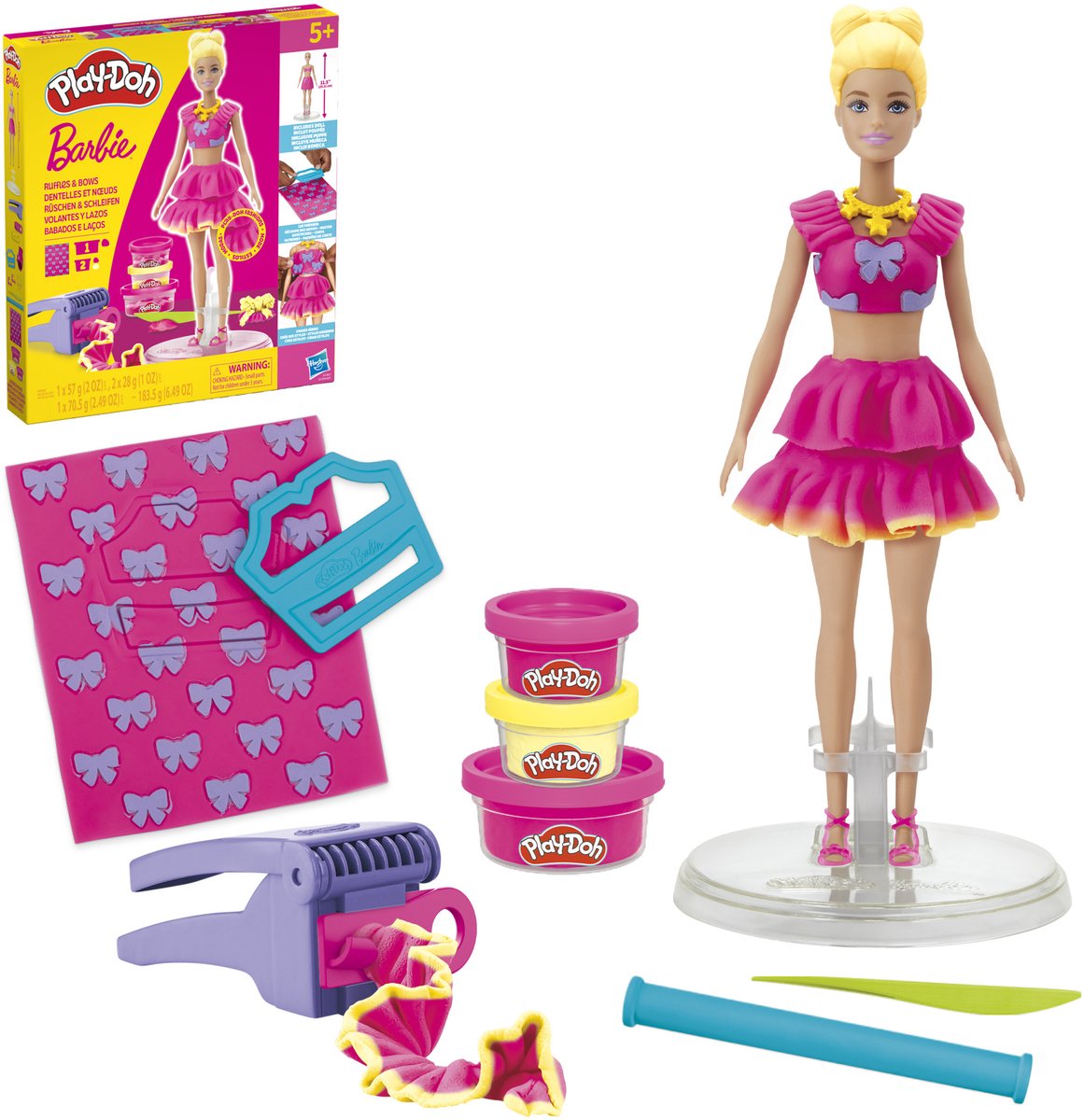 Play-Doh Barbie Ruches en strikken - Boetseerklei — cadeau in Spellen & Speelgoed - foto 8