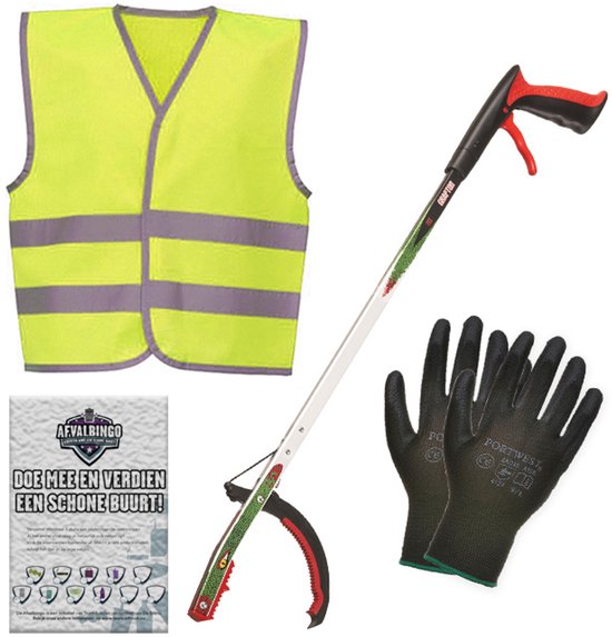 Pack de démarrage ramasseur de litière enfant – Jaune – 3 pièces