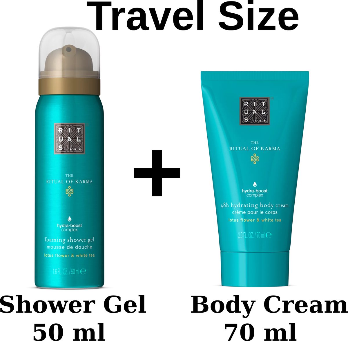 Rituals of Karma - Travel Duo Set - Shower Gel 50 ml , Body Cream 70 ml + Gift bag