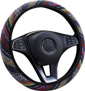 Stuurhoes Auto 37-38 cm - Geborduurd Patroon - Kleurvol - Kasey Products