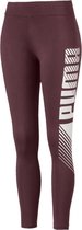 PUMA ESS+ Graphic Legging Dames - Vineyard Wine - Maat XL