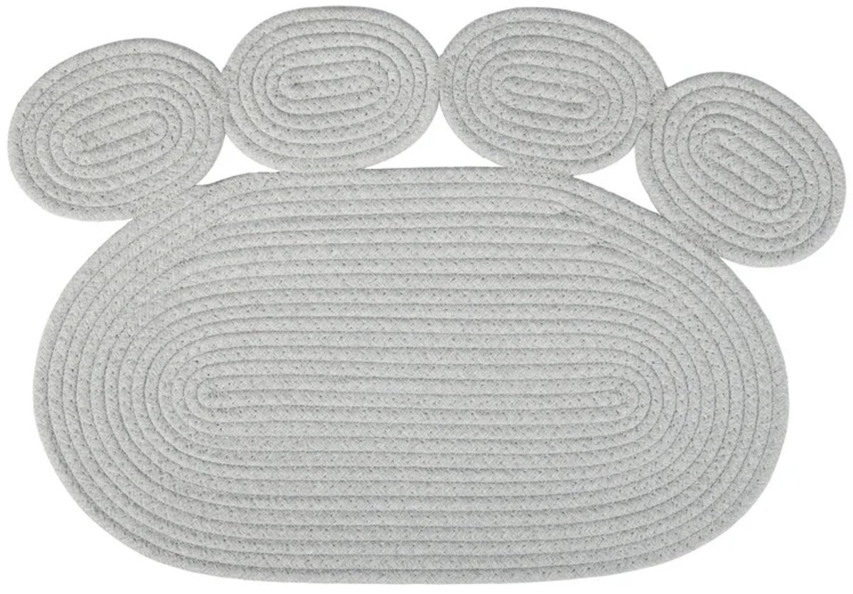 Zoofari Krabmat - In de vorm van een Poot - Grijs - ca. 500 x 370 x 8 mm (l x b x h)