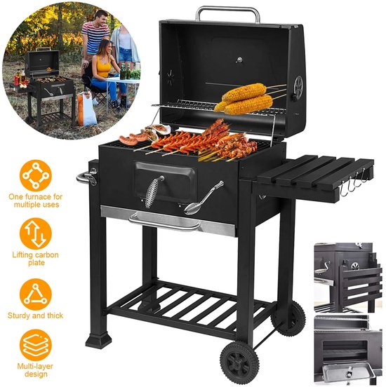 Betaalbare Goederen® BBQ - houtskool grill wagen - barbecue - barbecues - barbecue houtskool - tuin - zomer - gezin — afbeelding 5