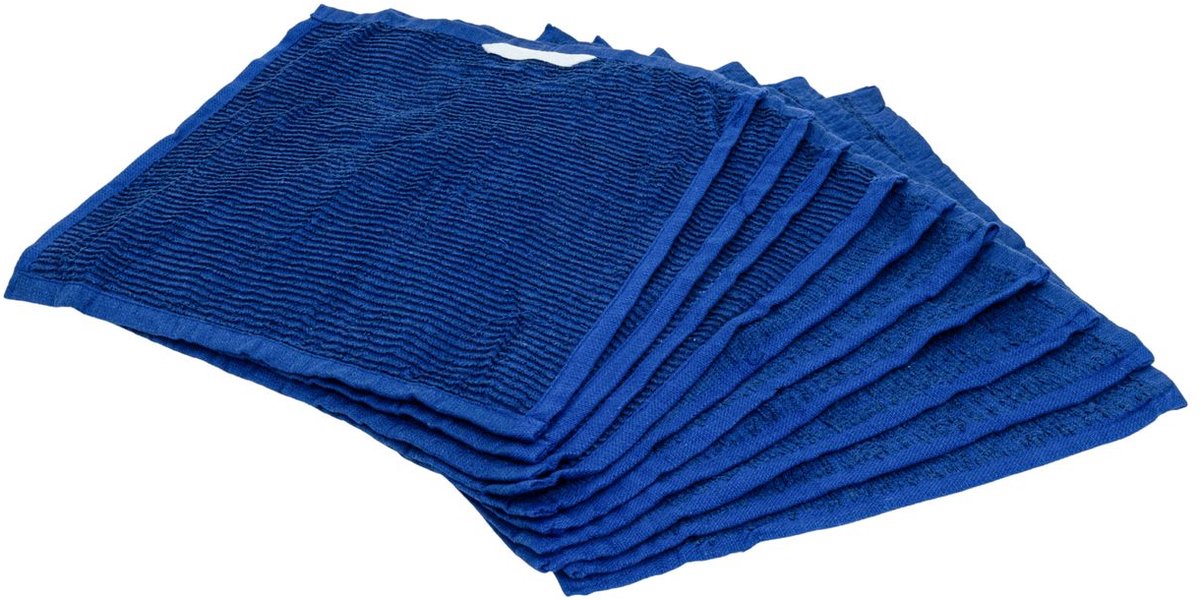 Vaatdoek - Badstof - 35 x 35cm - 10 Stuks - Marine