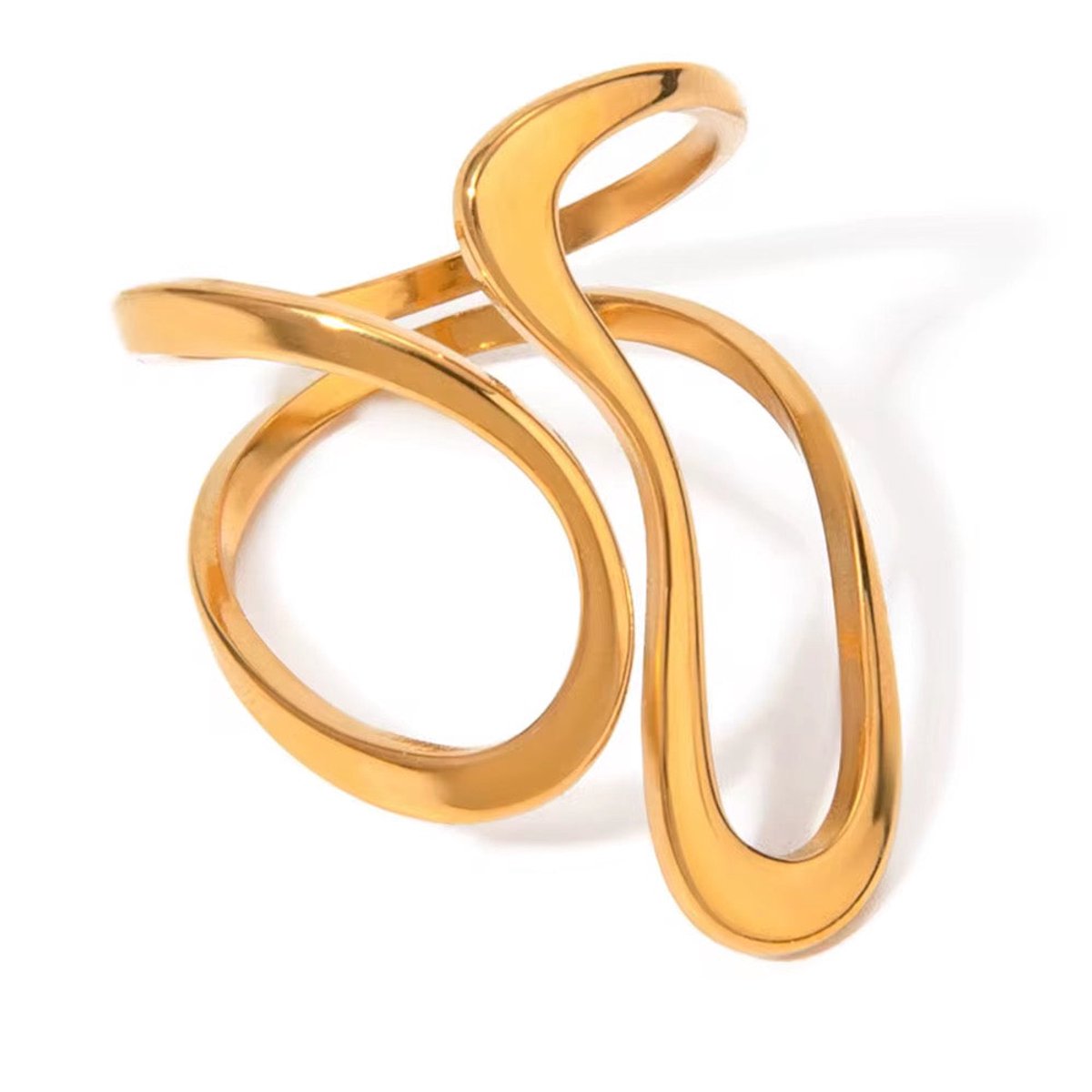 Cliste Couture - Hope Ring - 18K Gold Plated - Ringen Dames - sieraden - Vrouwen Ring - Goudkleurig