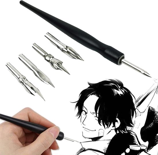 hhhouu Veer quill Pen Set Kalligrafie Pen Set Schrijven Quill 6 stks RVS Penpunten in Geschenkdoos HO-Q-300 hhhouu Veer quill Pen Set Kalligrafie Pen Set Schrijven Quill 6 stks RVS Penpunten in Geschenkdoos HO-Q-300